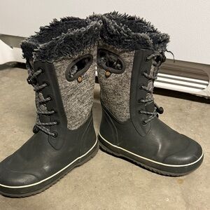 Bog Boots Gray Kids Boots